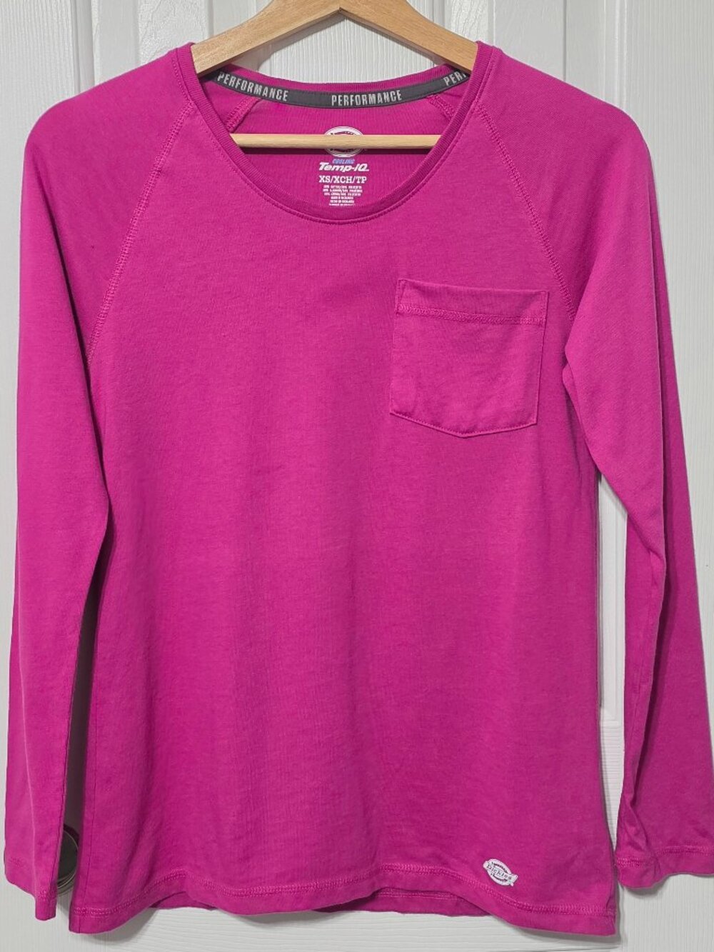 Women's Hot Pink Performance Shirt, Dickies, XS